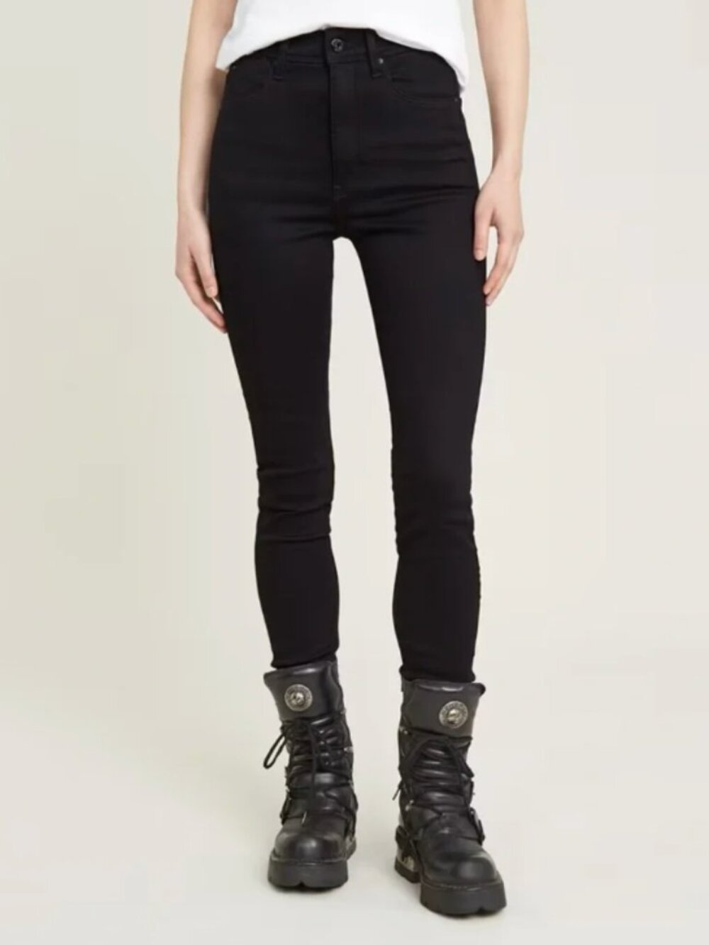 G Star Raw Kafey High Waist Skinny Jeans size 27 Smokey Gray